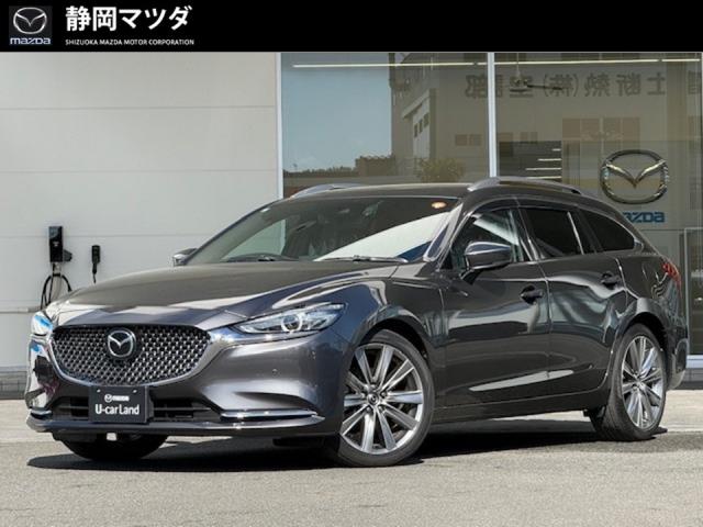 アテンザワゴン ２５Ｓ Ｌパッケージ  自動ブレーキ、車線逸脱警報システム、パーキングセンサー、３６０°ビューモニター、アクティブドライビングディスプレイ、レーダークルーズコントロール、ナビ、ＥＴＣ、ベンチレーション、１９インチアルミ