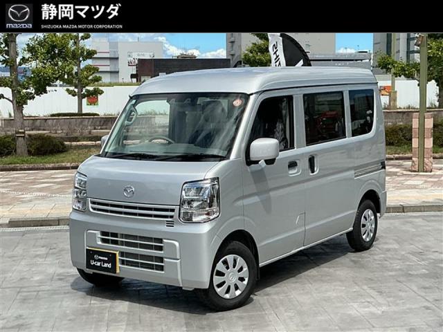 スクラムバン ＰＣ　ナビ・バックカメラ、パーキングセンサー、ＴＶ、ＤＶＤ、Ｂｌｕｅｔｏｏｔｈ、アイドリングストップ、車線逸脱警報、衝突軽減ブレーキ　キーレスエントリー