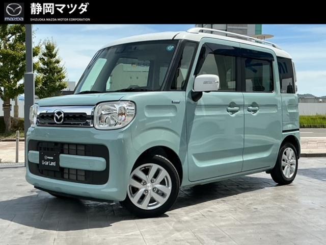 フレアワゴン ハイブリッドＸＳ、ドライブレコーダー前後、運転席側シートヒーター、１４インチアルミホイール、オートライト、両側電動パワースライドドア、２列目サーキュレーター
