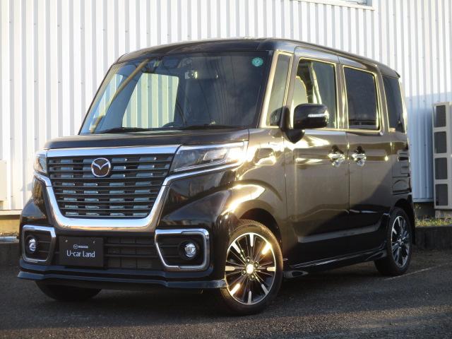 フレアワゴン ＨＹＢＲＩＤ　カスタムスタイルＸＳ　８インチメモリーナビ　バックカメラ　両側電動スライドドア　衝突軽減ブレーキ　誤発進抑制機能　車線逸脱警報　ＬＥＤヘッドライト（ハイビームアシスト機能付）　純正１５インチアルミ