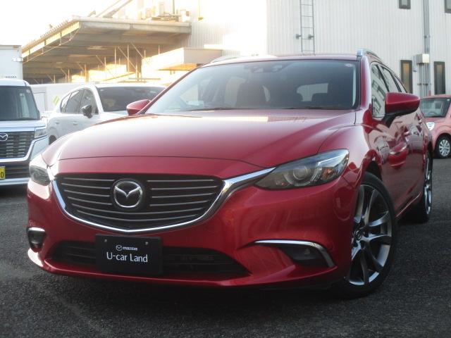 アテンザワゴン ２５Ｓ Ｌパッケージ   ６ＡＴフロアＭＴモード付ＡＴ　マツダコネクトＳＤナビ　フルセグＴＶ　バックカメラ　ＥＴＣ　衝突被害軽減ブレーキ　ＢＯＳＥサウンドシステム　シートヒーター　レーダークルーズコントロール