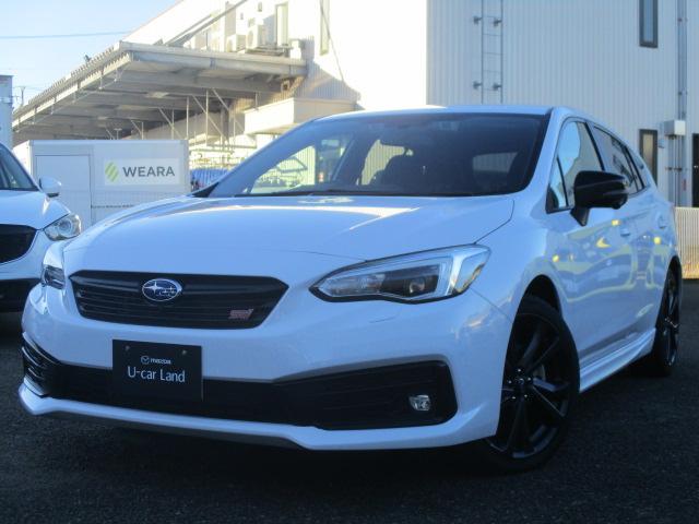 インプレッサスポーツ ＳＴＩ スポーツ　４ＷＤ　純正メモリーナビゲーション　ＥＴＣ　フロント／サイド／リアカメラ　ＥＴＣ　衝突軽減ブレーキ　ＡＴ誤発進抑制制御　車線逸脱警報　後側方警戒支援システム　全車速追従機能付クルーズコントロール　ＬＥＤヘッドライト　純正１８インチアルミ