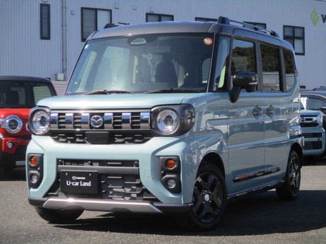 フレアワゴン タフスタイルＸＳ　９インチメモリーナビ　全方位モニター　両側電動スライドドア　衝突軽減ブレーキ　誤発進抑制機能　車線逸脱警報　ＬＥＤヘッドライト　ハイビームアシスト機能　アダプティブクルーズコントロール　純正１４インチアルミ　