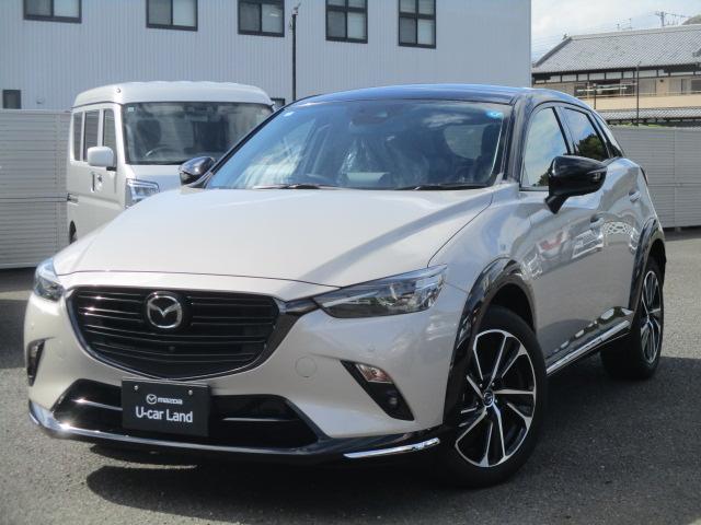 ＣＸ－３ ＸＤビビッドモノトーン　ＳＤナビ　ＡｐｐｌｅＣａｒＰｌａｙ・ＡｎｄｒｏｉｄＡｕｔｏ　３６０°ビューモニター　衝突被害軽減ブレーキ　レーダークルーズコントロール　車線逸脱警報システム　アダプティブ・ＬＥＤ・ヘッドライト　純正１８インチアルミホイール