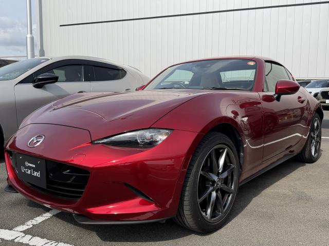 ロードスターＲＦ ＶＳ　ＡＴ　バックガイドモニター　マツダコネクトナビＳＤ　フロントドライブレコーダー　シートヒーター　オートクルーズ　ＥＴＣ　衝突軽減ブレーキ　１７インチアルミホイール