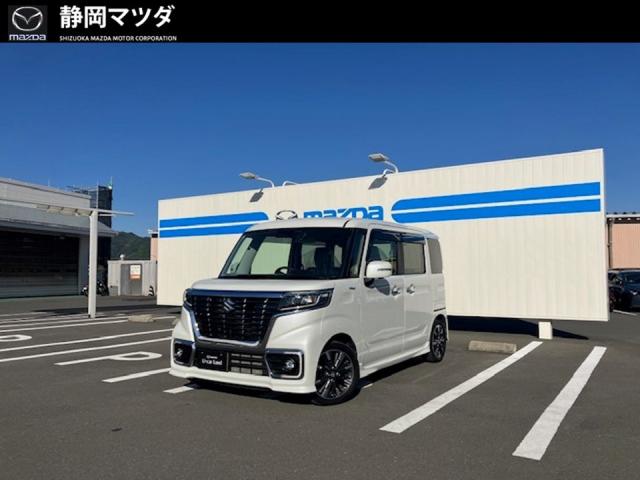 スペーシア カスタム ハイブリッド ＸＳ 　　　　　　　　　　　　　　スマートキー　全方位カメラ対応純正ナビゲーション　ドライブレコーダー　両側電動スライドドア　衝突被害軽減ブレーキ　