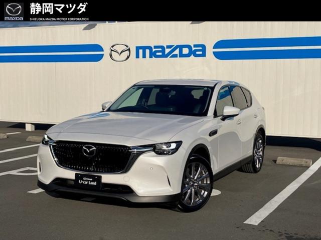 ＣＸ－６０ ２５Ｓ　Ｌ－Ｐａｃｋａｇｅ　　　　　　　　　　　　　　スマートキー　マツダコネクトナビＳＤカード　コネクティッドサービス接続　３６０度ビューモニター　衝突被害軽減ブレーキ　ワンオーナー　禁煙車　元試乗車