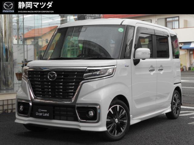 フレアワゴン カスタムスタイル ハイブリッド ＸＴ　ＣＶＴ　衝突被害軽減ブレーキ　誤発進抑制機能　クルーズコントロール　ナビゲーション　３６０°ビューモニター　両側電動スライドドア　ＥＴＣ　ＬＥＤヘッドライト　シートヒーター