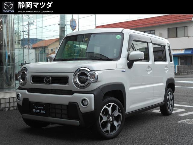 フレアクロスオーバー ハイブリッド ＸＳ　ＣＶＴ　衝突被害軽減ブレーキ　車線逸脱警報機能　パーキングセンサー　先行車発進お知らせ機能　メモリーナビゲーション　バックモニター　ＥＴＣ　シートヒーター　ＬＥＤヘッドライト　１５インチアルミホイール