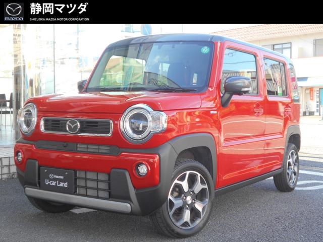 フレアクロスオーバー ＨＹＢＲＩＤ ＸＳ　ＣＶＴ　衝突被害軽減ブレーキ　車線逸脱警報機能　先行車発進お知らせ機能　メモリーナビゲーション　全方位モニター　２カメラドライブレコーダー　シートヒーター　ＬＥＤヘッドライト　１５インチアルミホイール