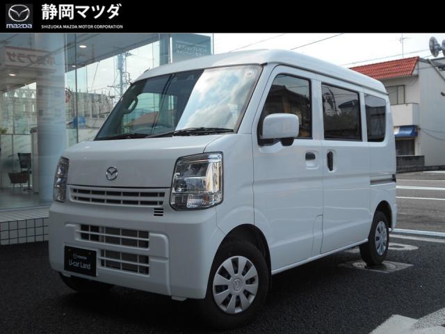 スクラムバン ＰＣ　ＣＶＴ　衝突被害軽減ブレーキ　車線逸脱警報機能　誤発進抑制制御　先行車発進お知らせ機能　ハイビームアシスト機能　メモリーナビゲーション　バックモニター　運転席シートヒーター　ＬＥＤヘッドライト