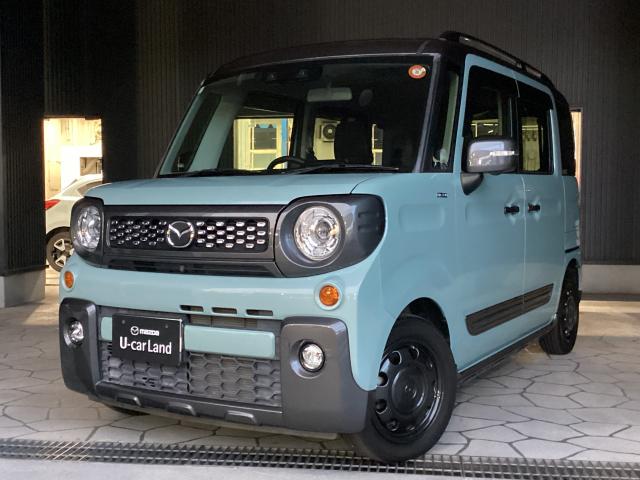 フレアワゴン タフスタイル ＨＹＢＲＩＤ ＸＴ　全方位モニター　純正７インチナビ　ＥＴＣ　シートヒーター　電動両側スライドドア　レーダークルーズコントロール