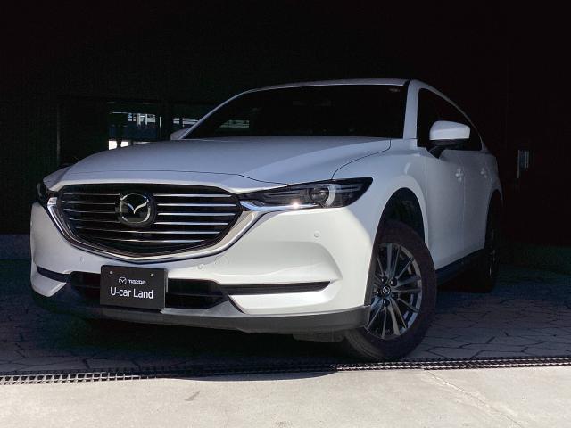 ＣＸ－８ ２５Ｓ スマートエディション　６人乗り　３６０度ビューモニター　レーダークルーズコントロール　ＥＴＣ　１７インチアルミホイール　社外フロアマット　