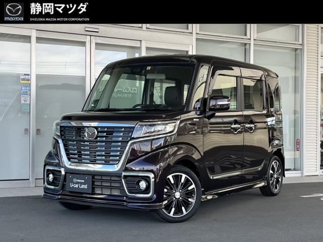 フレアワゴン カスタムスタイル ハイブリッド ＸＴ　デュアルセンサーブレーキサポート／車線逸脱警報／リアパーキングセンサー／ＬＥＤヘッドライト／バックモニター／前後２カメラドライブレコーダー／ナビゲーション／ＥＴＣ／クルーズコントロールシステム／ターボエンジン