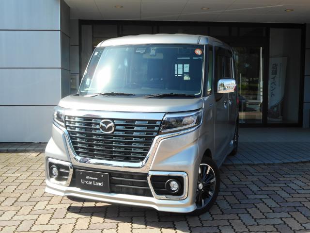 フレアワゴン カスタムスタイル  ハイブリッドＸＴ　衝突軽減ブレーキ　カーナビ　バックモニター　アルミホイール　電動スライドドア　アドバンスドキーレス