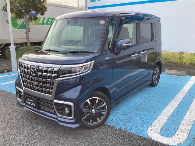 フレアワゴン カスタムスタイル ハイブリッド ＸＳ　ＣＶＴ　衝突被害軽減ブレーキ　レーダークルーズコントロール　車線逸脱警報機能　メモリーナビゲーション　全方位モニター　ＥＴＣ　両側電動スライドドア　ＬＥＤヘッドライト　１５インチアルミホイール