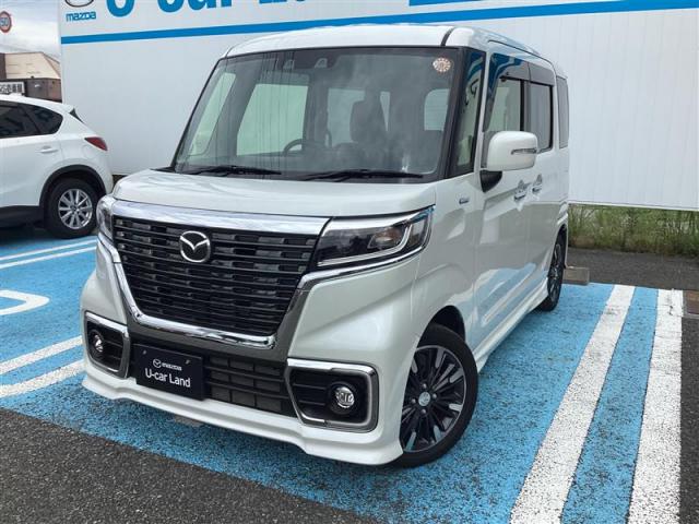 フレアワゴン カスタムスタイル ＨＶ ＸＳ　両側電動スライドドア　メモリーナビ　バックカメラ　オートエアコン　運転席シートヒーター　オートライト　オートクルーズ　純正アルミホイール