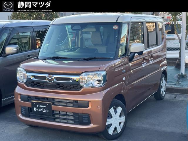 フレアワゴン ＸＳ　ハイブリッド　２ＷＤ　ＣＶＴ　メモリーナビ　全方位モニター　衝突被害軽減ブレーキ　運転席、助手席シートヒーター　両側電動スライドドア　後席オットマン　サンシェード　スマートキーレス
