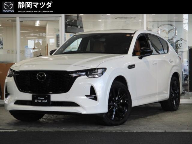 ＣＸー６０ ＸＤハイブリッド　プレミアムスポーツ　４ＷＤ　タン内装　サンルーフ　マツダコネクトＳＤナビ　３６０°ビューカメラ　シート・ステアリングヒーター　シートベンチレーション　パワーシート　パワーリフトゲート　衝突被害軽減ブレーキ　２０インチアルミ　ＢＯＳＥ